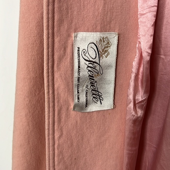 Fleurette Size 6-8 for I.Magnin Vintage Powder Pink Open Coat - Picture 6 of 15